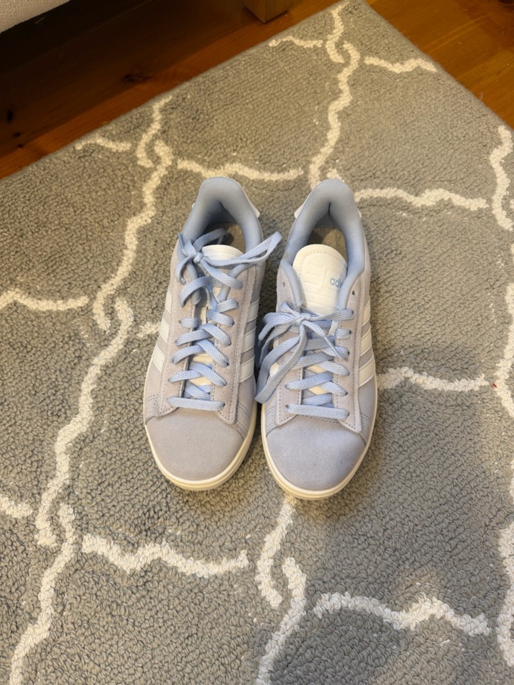 adidas Women's Sky Blue Suede Casual Sneakers